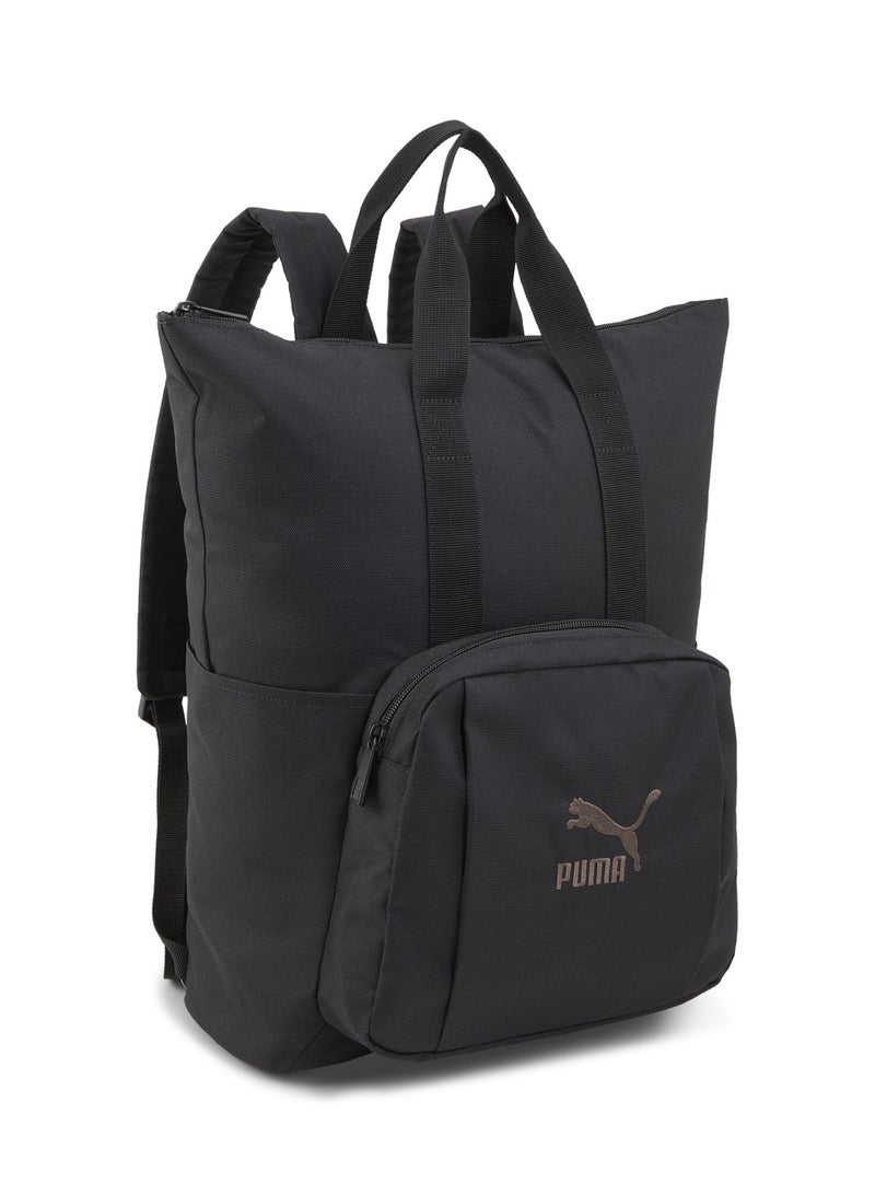 PUMA Classics Archive Tote Unisex Black Backpack - Image 1